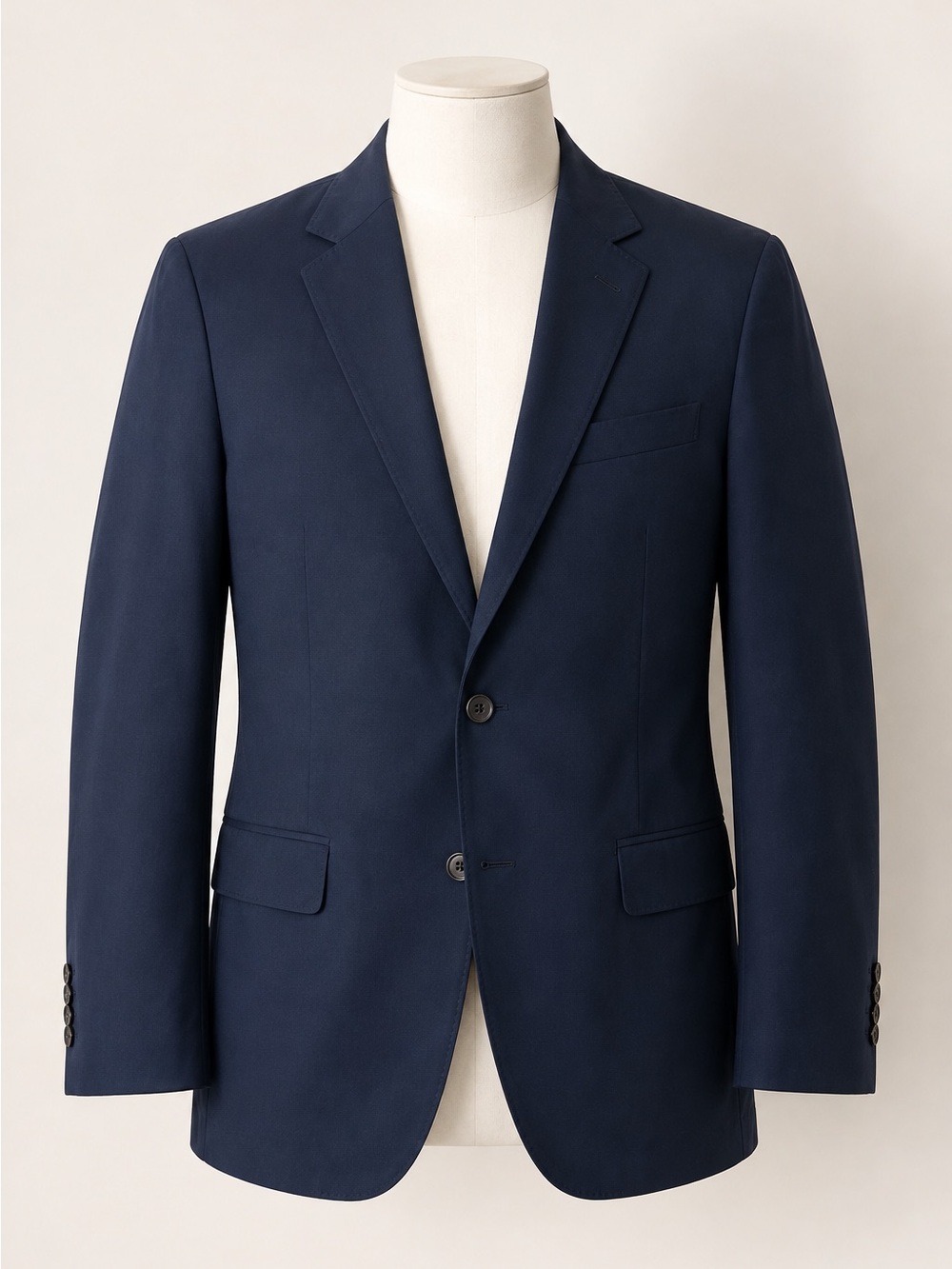 Lands' End Men's Navy Two-Button Sport Coat
